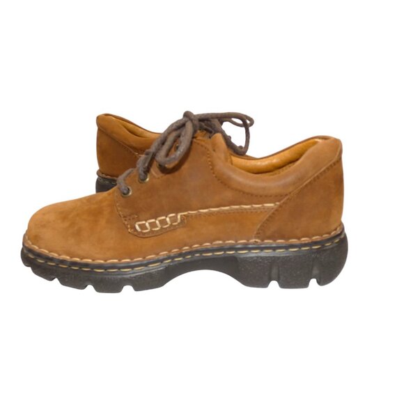 Born Women’s 8.5 Brown Leather Lace-Up Chunky Oxford Comfort Shoes Grunge Y2K - Picture 7 of 11